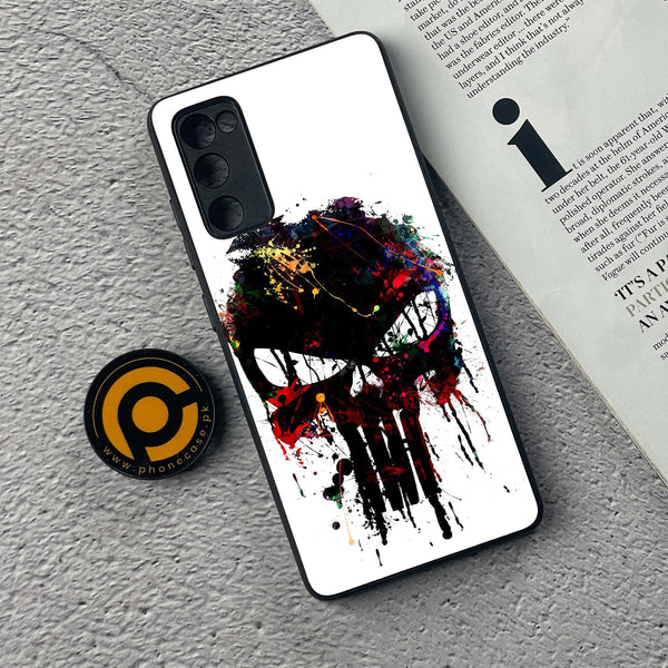 Samsung Galaxy S20 FE - Punisher Skull Design - Premium Printed Glass soft Bumper Shock Proof Case