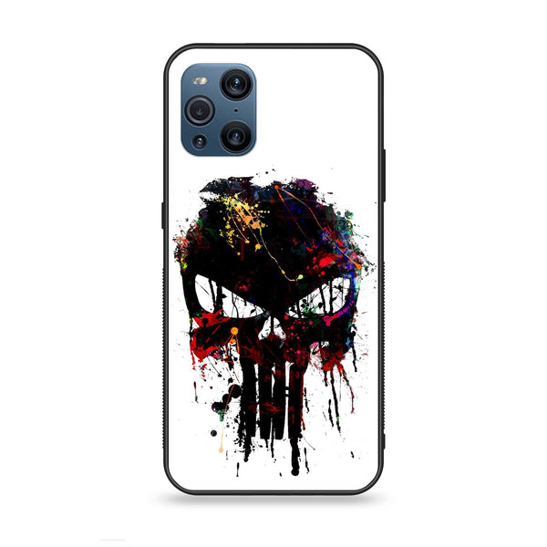 Oppo Find X3 - Punisher Skull Design - Premium Printed Glass Case