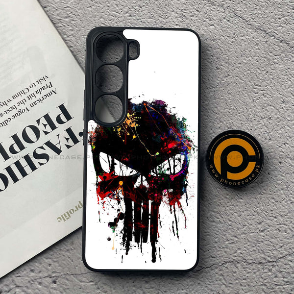 Vivo Y200 4G - Punisher Skull Design - Premium Metal Printed soft Bumper Shock Proof Case