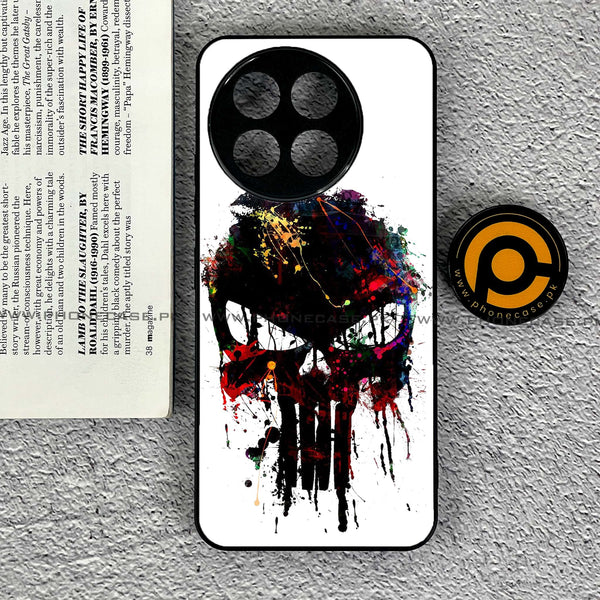 OnePlus 13R - Punisher Skull Design - Premium Printed Metal soft Bumper shock Proof Case