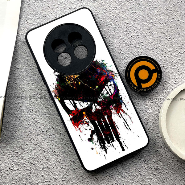 Realme 13 Pro Plus - Punisher Skull Design  - Premium Printed Metal soft Bumper shock Proof Case