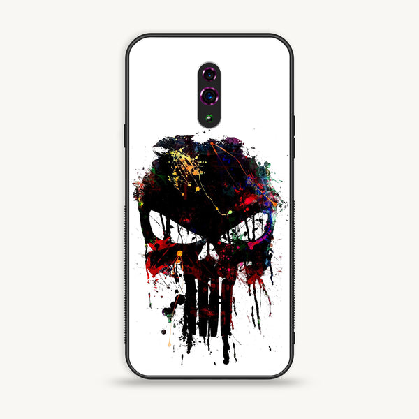 OPPO Reno - Punisher Skull Design - Premium Printed Glass Case