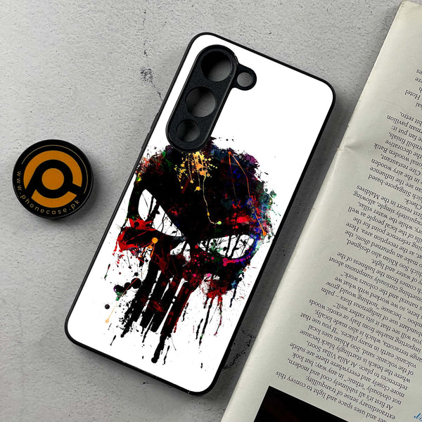 Vivo Y04 - Punisher Skull Design - Premium Metal Printed soft Bumper shock Proof Case