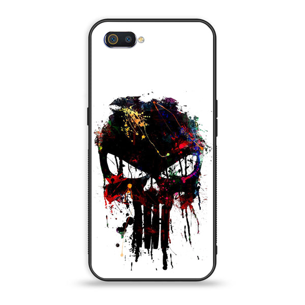 Oppo Realme C2 - Punisher Skull Design - Premium Printed Glass Case