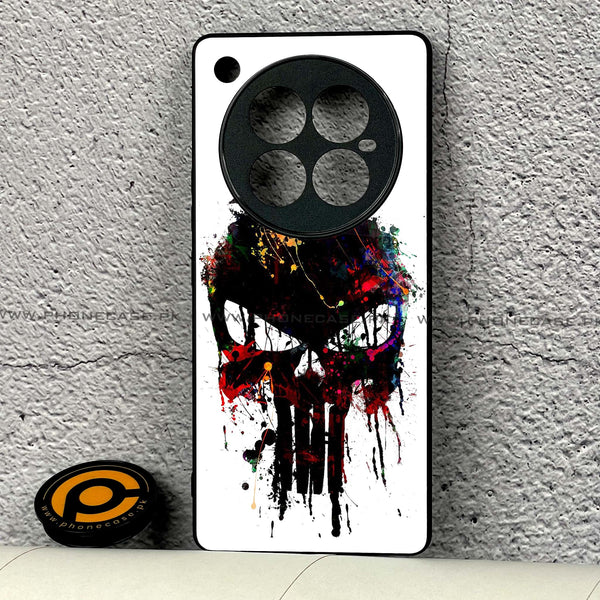 Infinix Zero 40  - Punisher Skull Design - Premium Printed Glass soft Bumper shock Proof Case