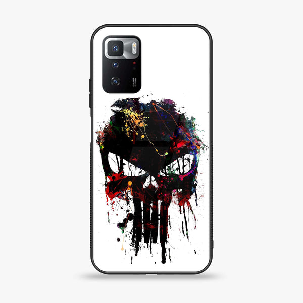 Xiaomi POCO X3 GT - Punisher Skull Design -  Premium Printed Metal soft Bumper shock Proof Case