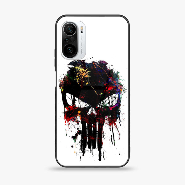 Xiaomi Poco F3 - Punisher Skull Design -  Premium Printed Metal soft Bumper shock Proof Case