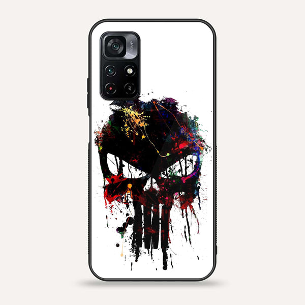 Xiaomi Poco M4 Pro 5G - Punisher Skull Design -  Premium Printed Metal soft Bumper shock Proof Case