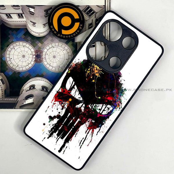 Redmi Note 13 Pro 4G - Punisher Skull Design - Premium Metal Printed soft Bumper shock Proof Case CS-31632
