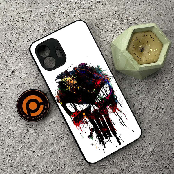 Nothing Phone 2 - Punisher Skull Design - Premium Metal Printed soft Bumper shock Proof Case