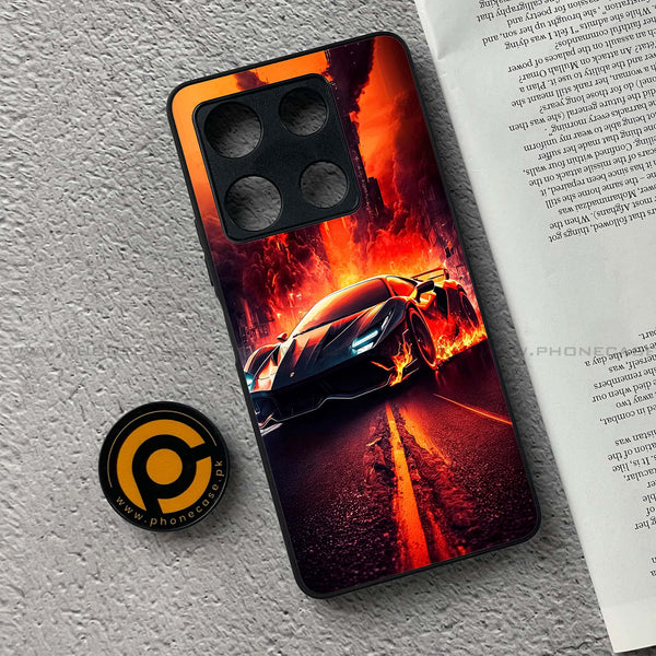 Infinix Note 30 Pro - Racing Series - Premium Metal Printed soft Bumper shock Proof Case