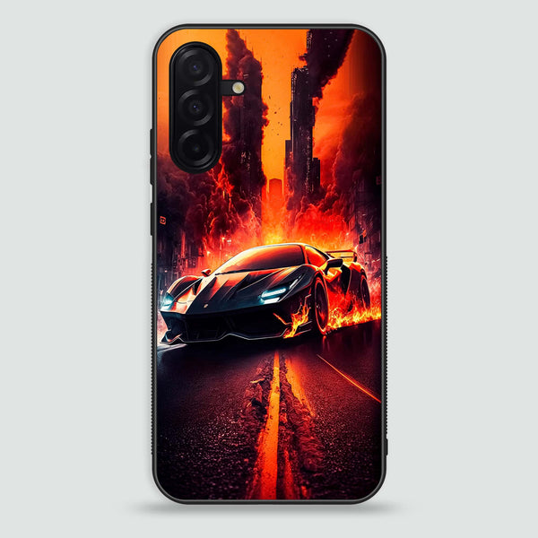 Samsung Galaxy A26 - Racing Series - Premium Printed Glass soft Bumper shock Proof Case