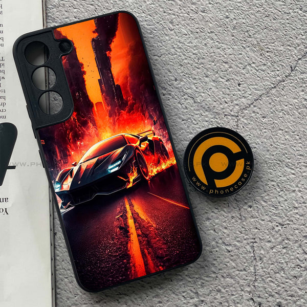 Samsung Galaxy S22 - Racing Series - Premium Metal Printed soft Bumper shock Proof Case