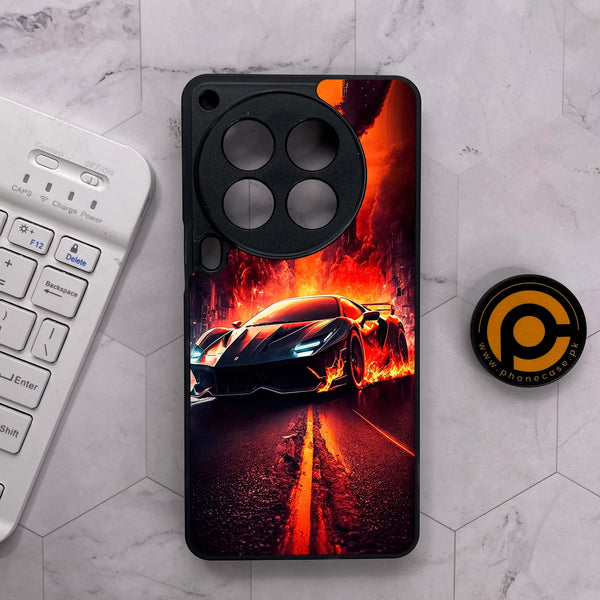 Tecno Camon 30 Premier - Racing Series - Premium Metal Printed soft Bumper shock Proof Case