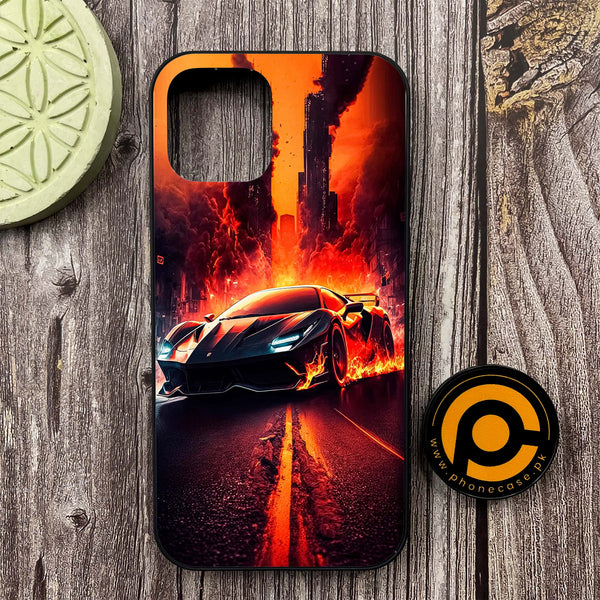iPhone 12 - Racing Series - Premium Metal Printed soft Bumper shock Proof Case