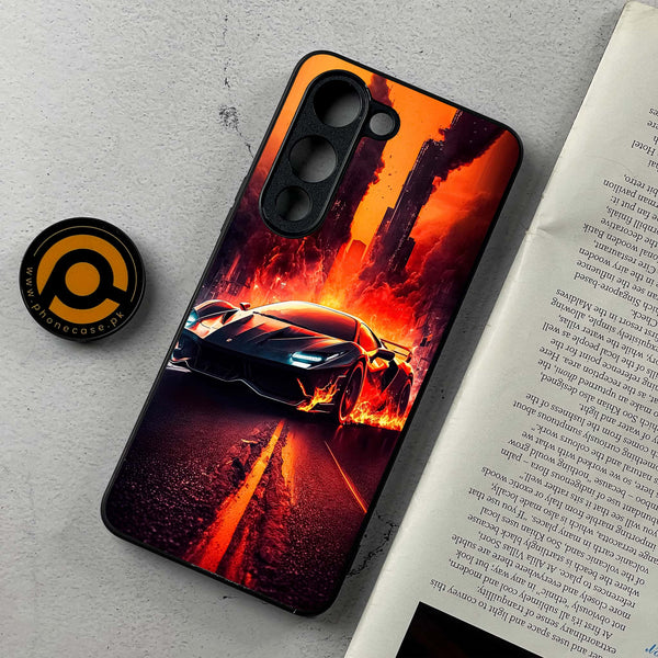 Vivo Y04 - Racing Design 1  - Premium Metal Printed Soft Bumper Shockproof Case CS-39401