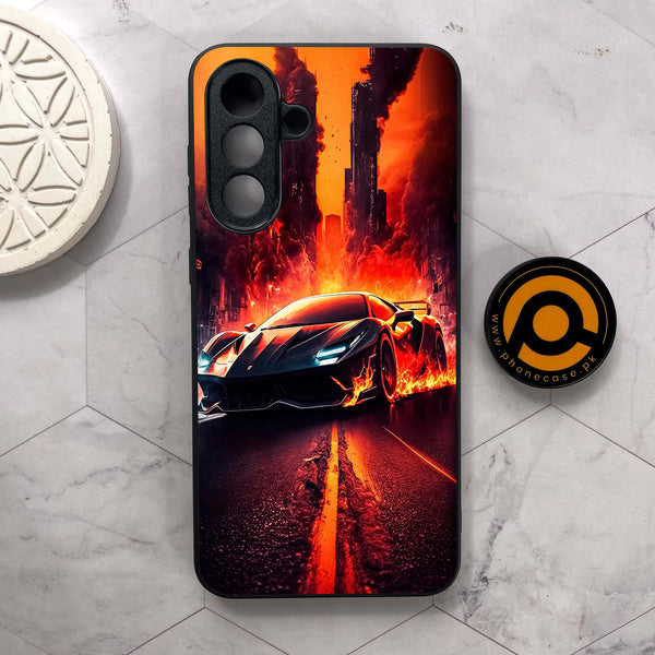 Samsung Galaxy A26 5G - Racing Series - Premium Metal Printed soft Bumper shock Proof Case