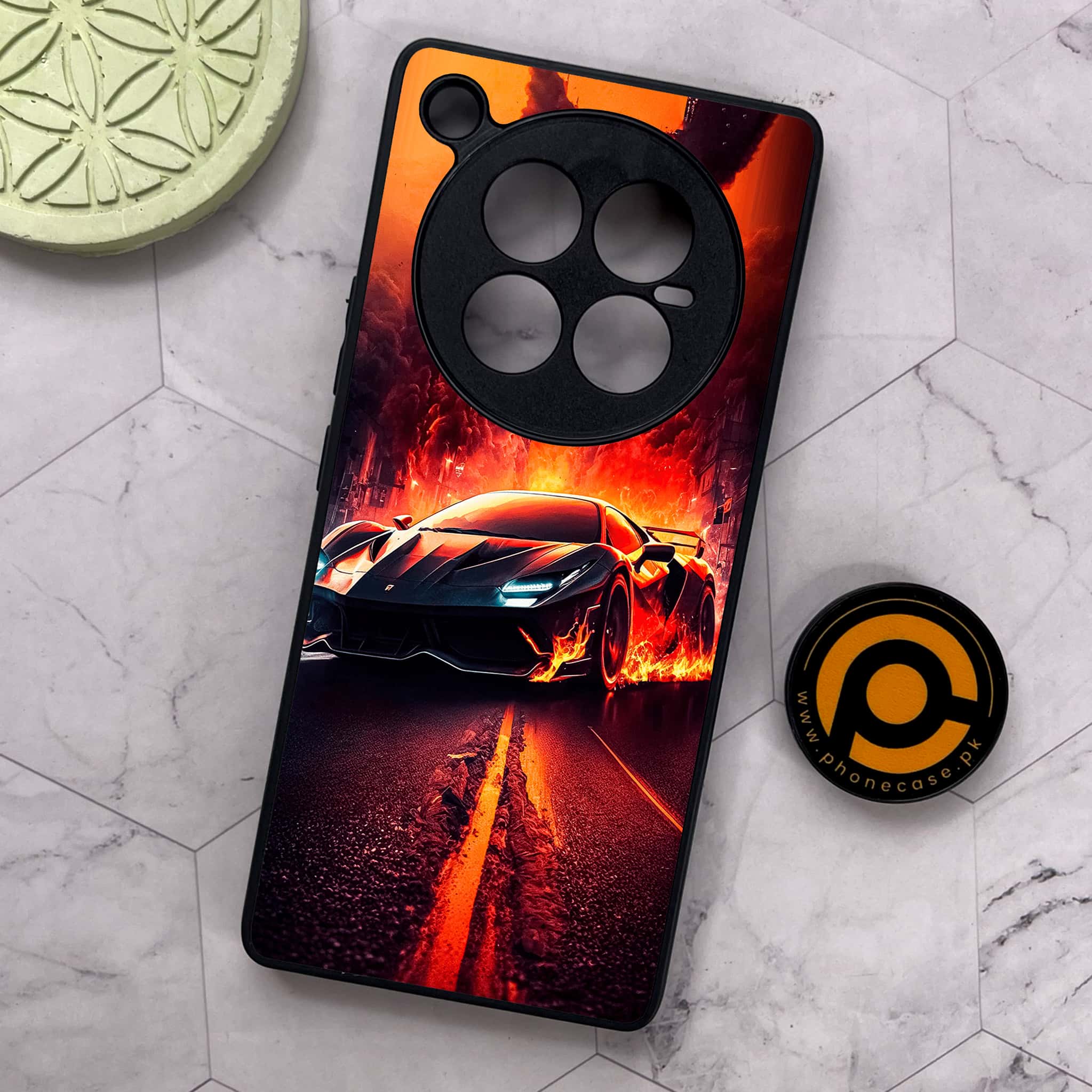 Infinix Zero 40 5G - Racing Series - Premium Metal Printed soft Bumper shock Proof Case