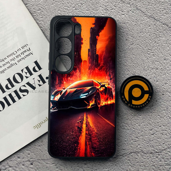 Vivo V40 Lite (IDN) - Racing Series - Premium Metal Printed soft Bumper Shock Proof Case