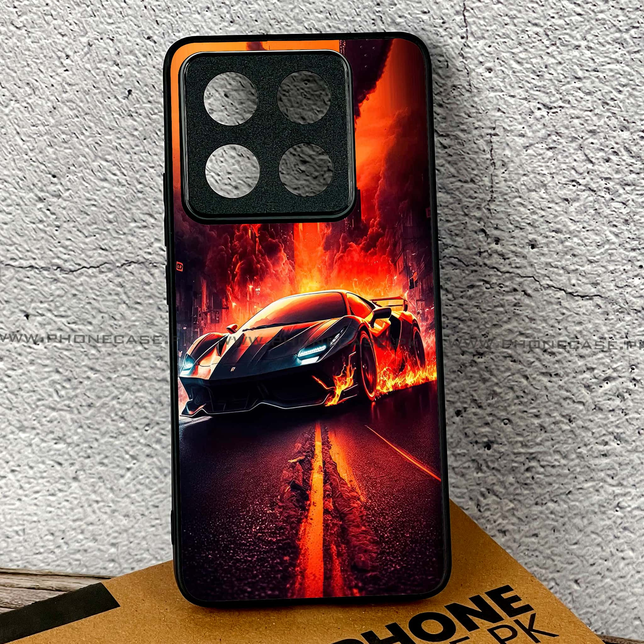 Xiaomi 14T Pro - Racing Series - Premium Printed Glass soft Bumper shock Proof Case