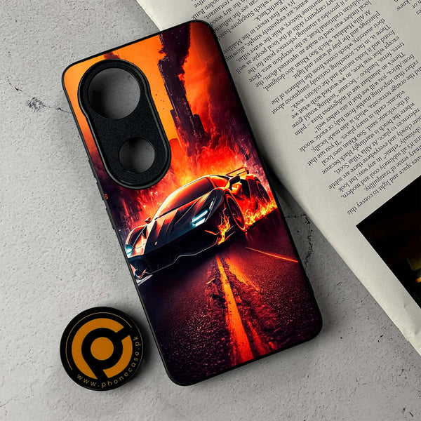 Vivo V50 -   Racing  Design 1 - Premium Metal Printed Soft Bumper Shockproof Case CS-33133