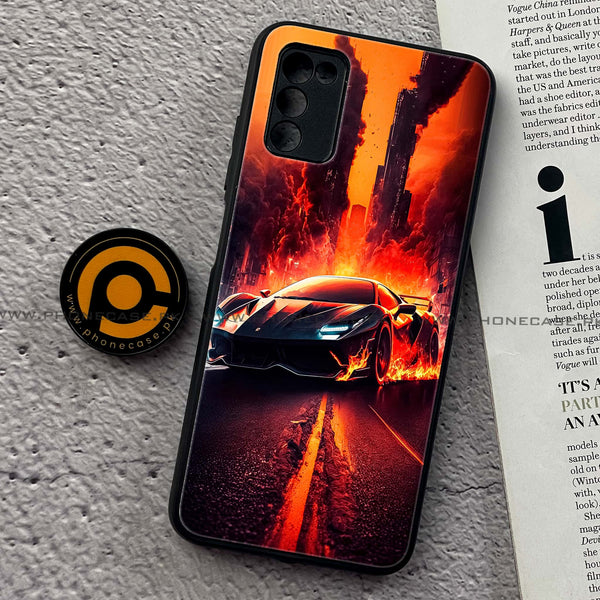 Samsung Galaxy A02s - Racing Series - Premium Printed Metal soft Bumper shock Proof Case