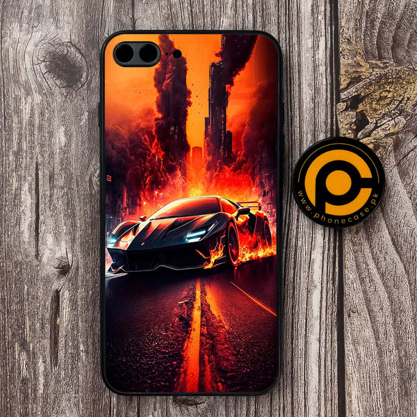 iPhone 7 Plus - Racing Series - Premium Metal Printed soft Bumper shock Proof Case