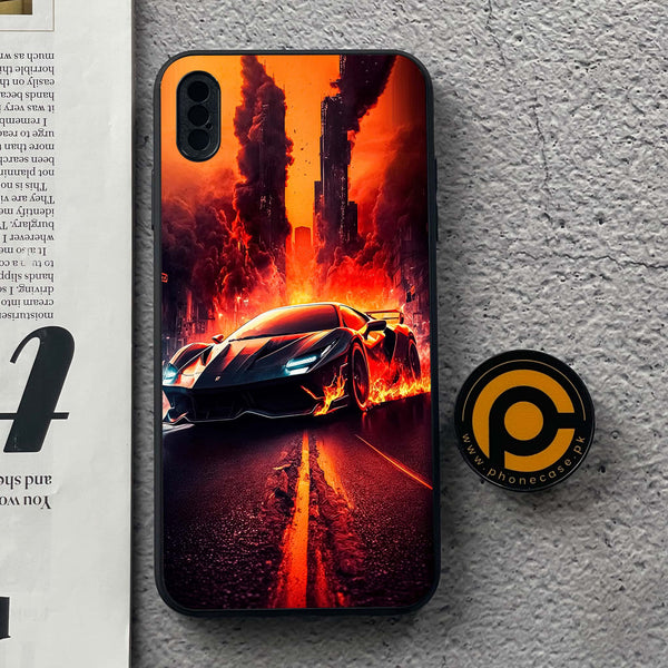 iPhone XS Max - Racing Series - Premium Metal Printed soft Bumper shock Proof Case