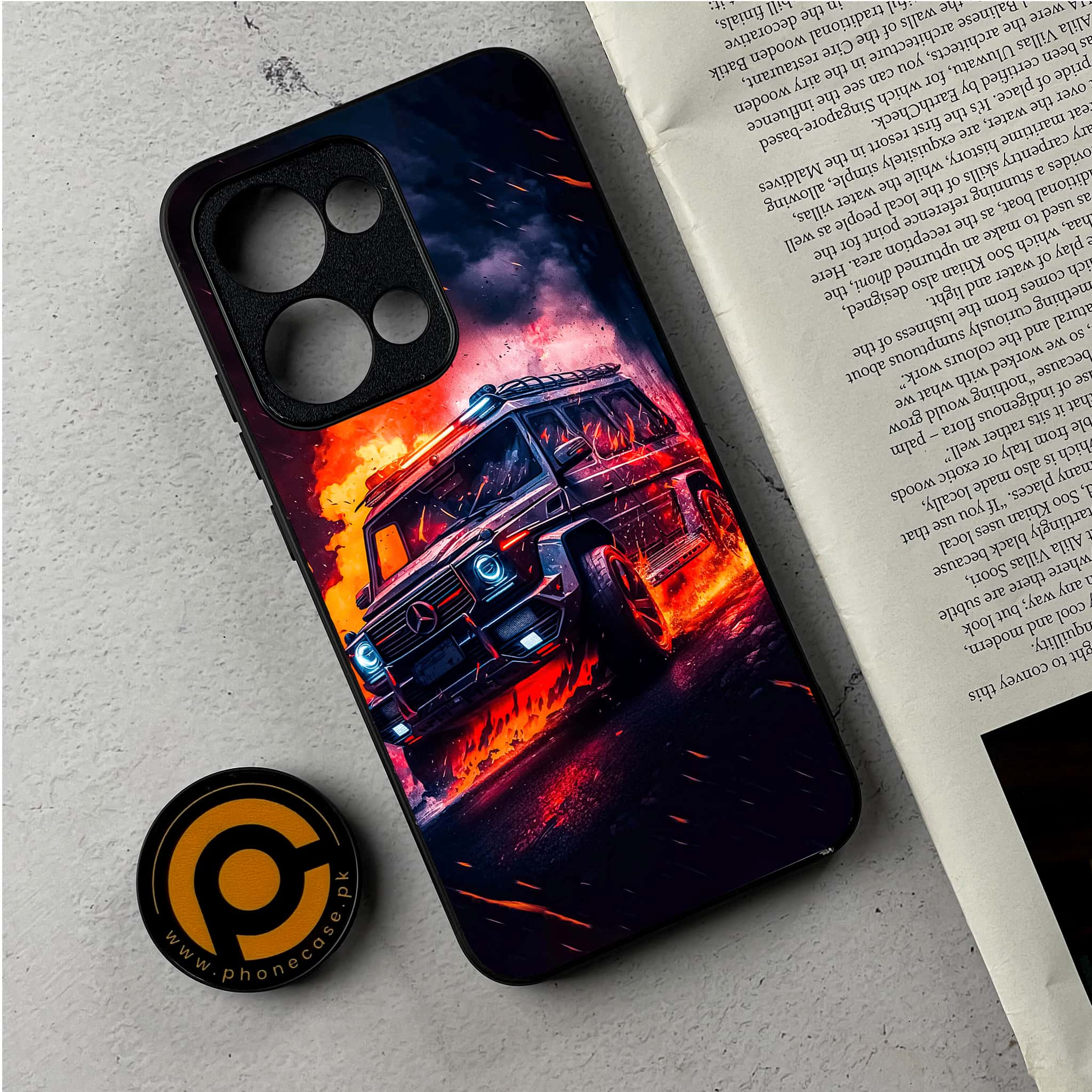 Oppo Reno 13 - Racing Series - Premium Metal Printed Soft Bumper Shockproof Case