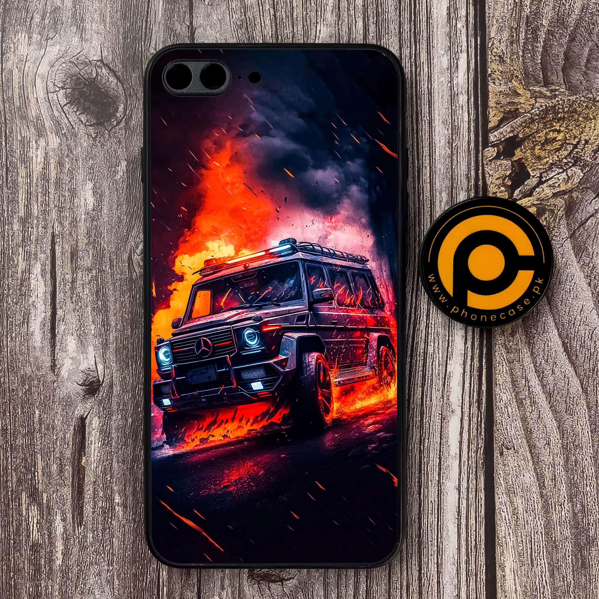 iPhone 7 Plus - Racing Series - Premium Metal Printed soft Bumper shock Proof Case