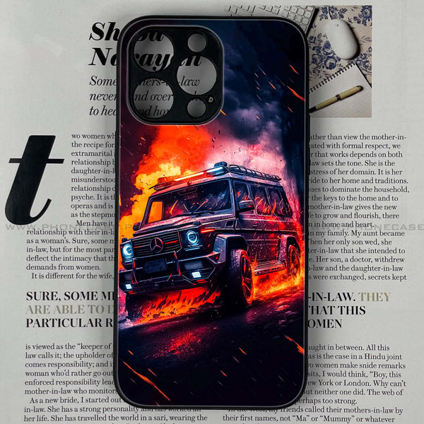 iPhone 13 Pro Max - Racing Design 2 - Premium Printed Glass soft Bumper shock Proof Case CS-8181