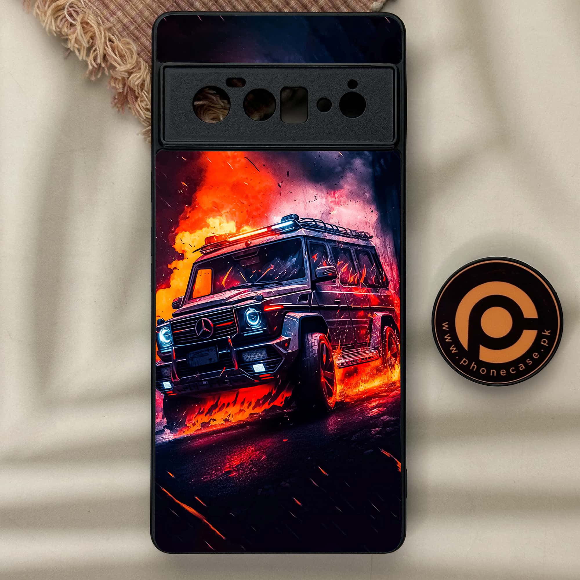 Google Pixel 6 Pro - Racing Series - Premium Metal Printed soft Bumper Shock Proof Case