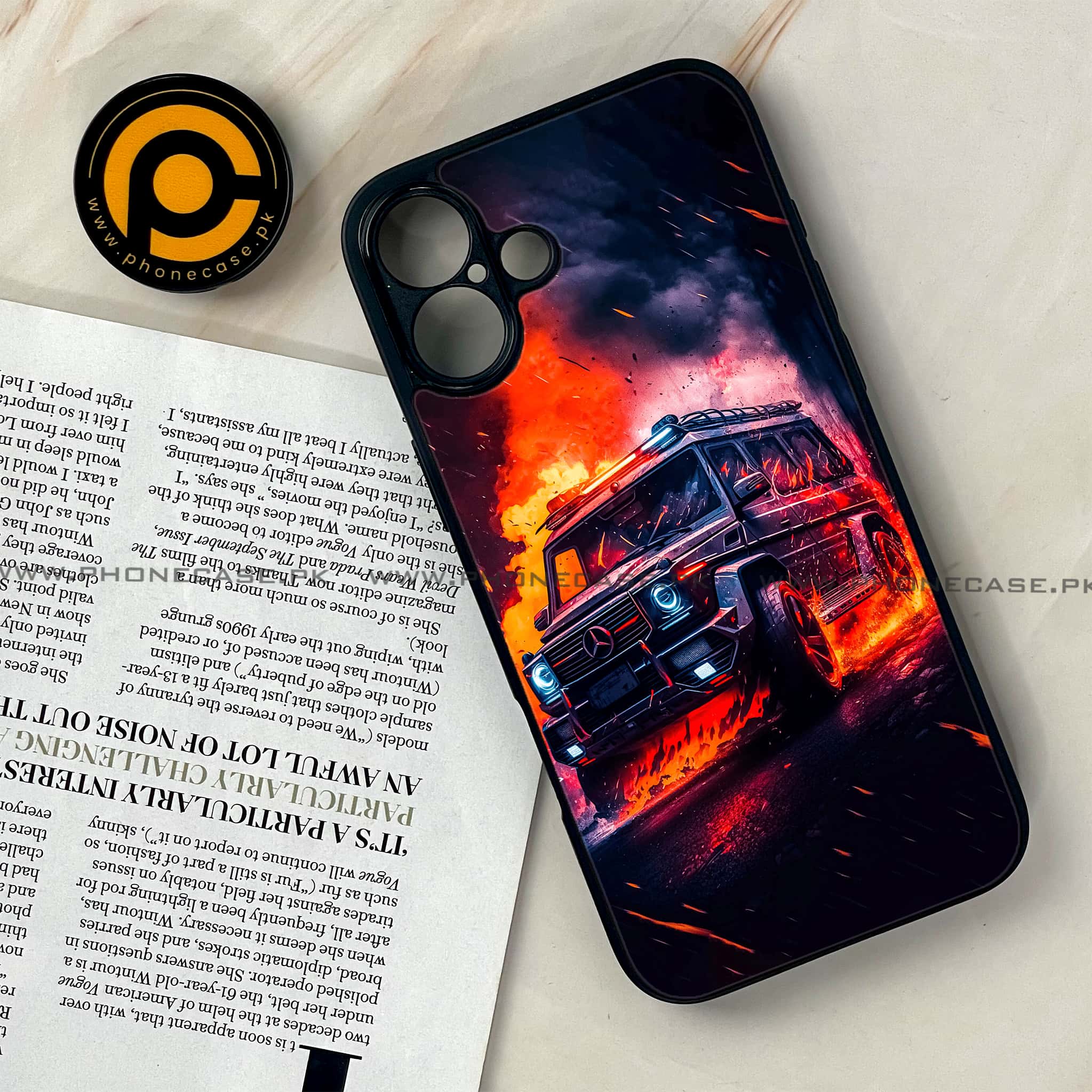 iPhone 16 Plus - Racing Series - Premium Metal Printed soft Bumper shock Proof Case