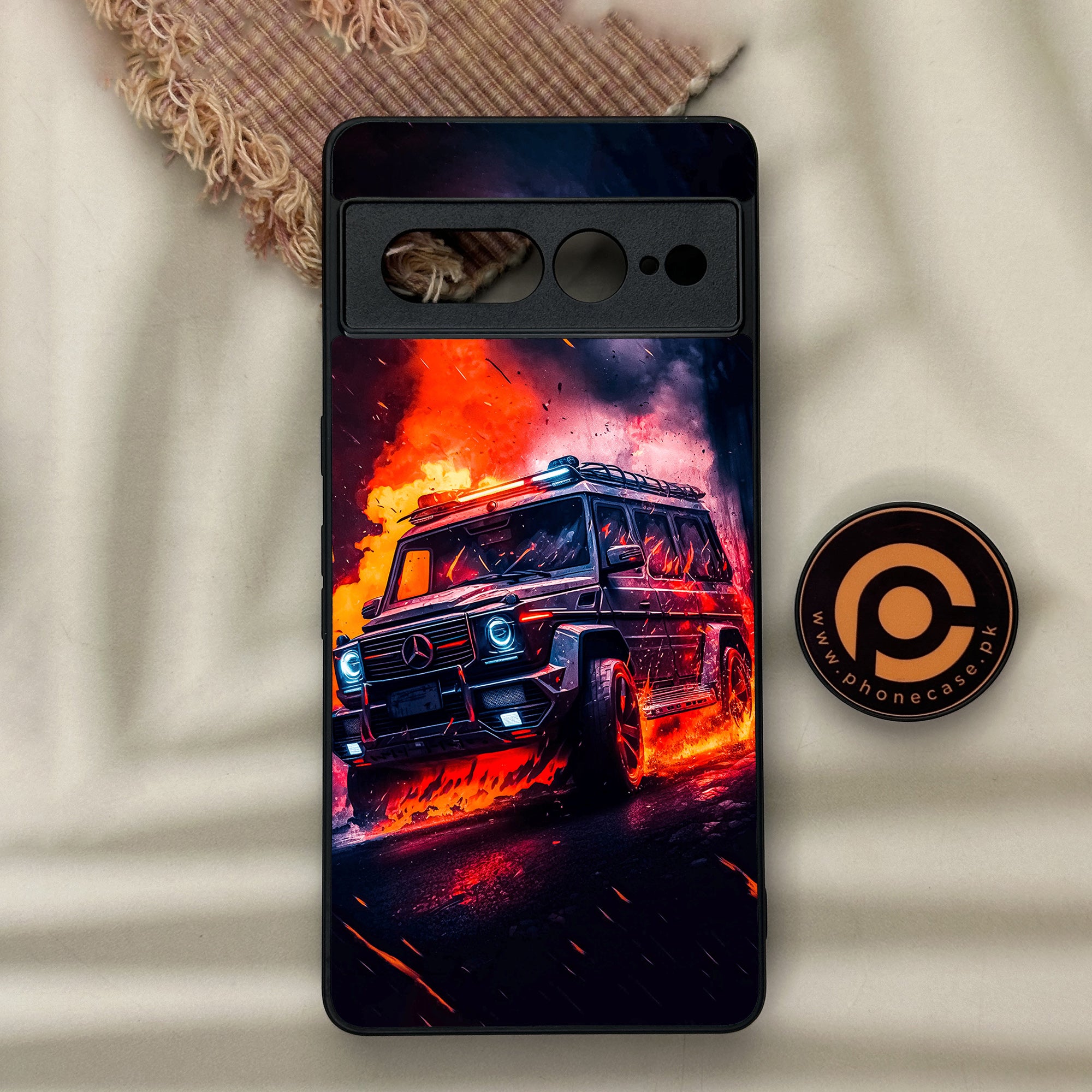Google Pixel 7 Pro - Racing Series - Premium Metal Printed soft Bumper Shock Proof Case