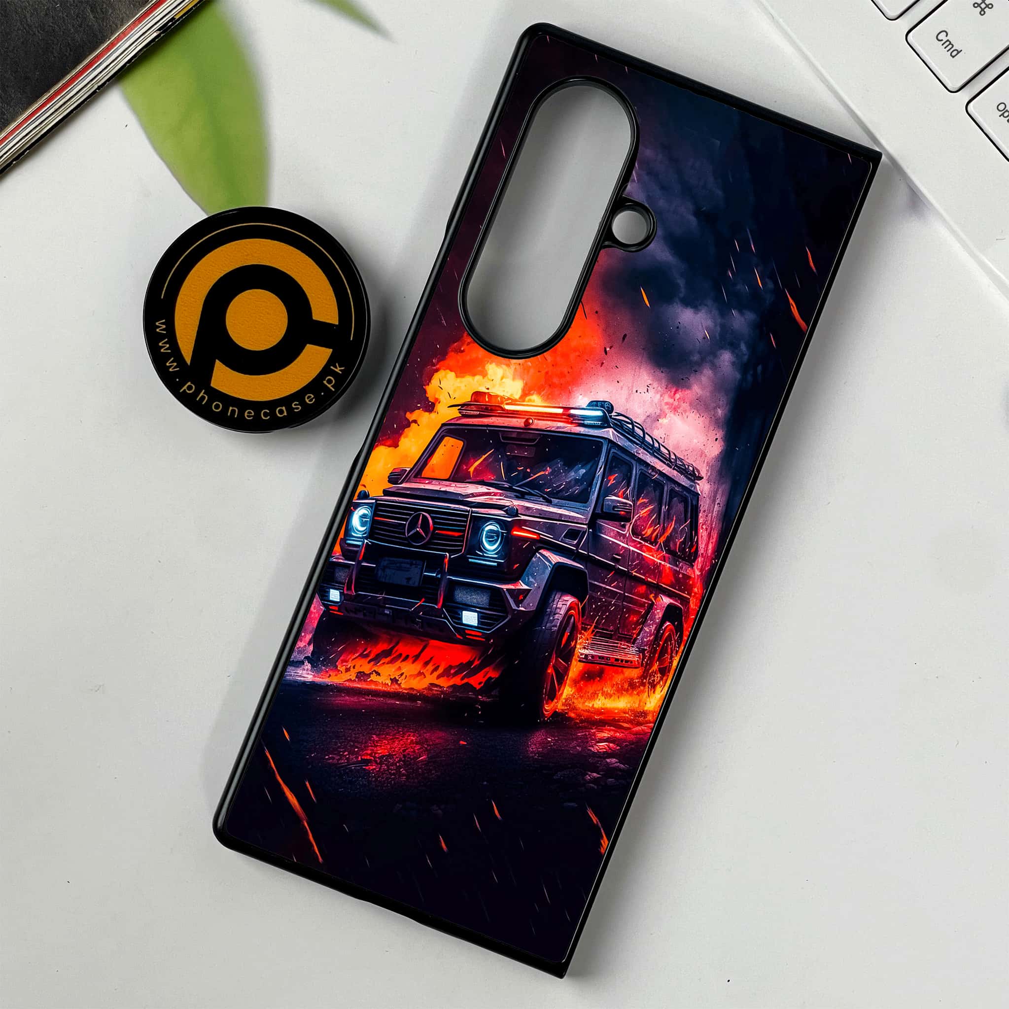 Samsung Galaxy Z Fold 7 - Racing Series - Premium Metal Printed soft Bumper shock Proof Case