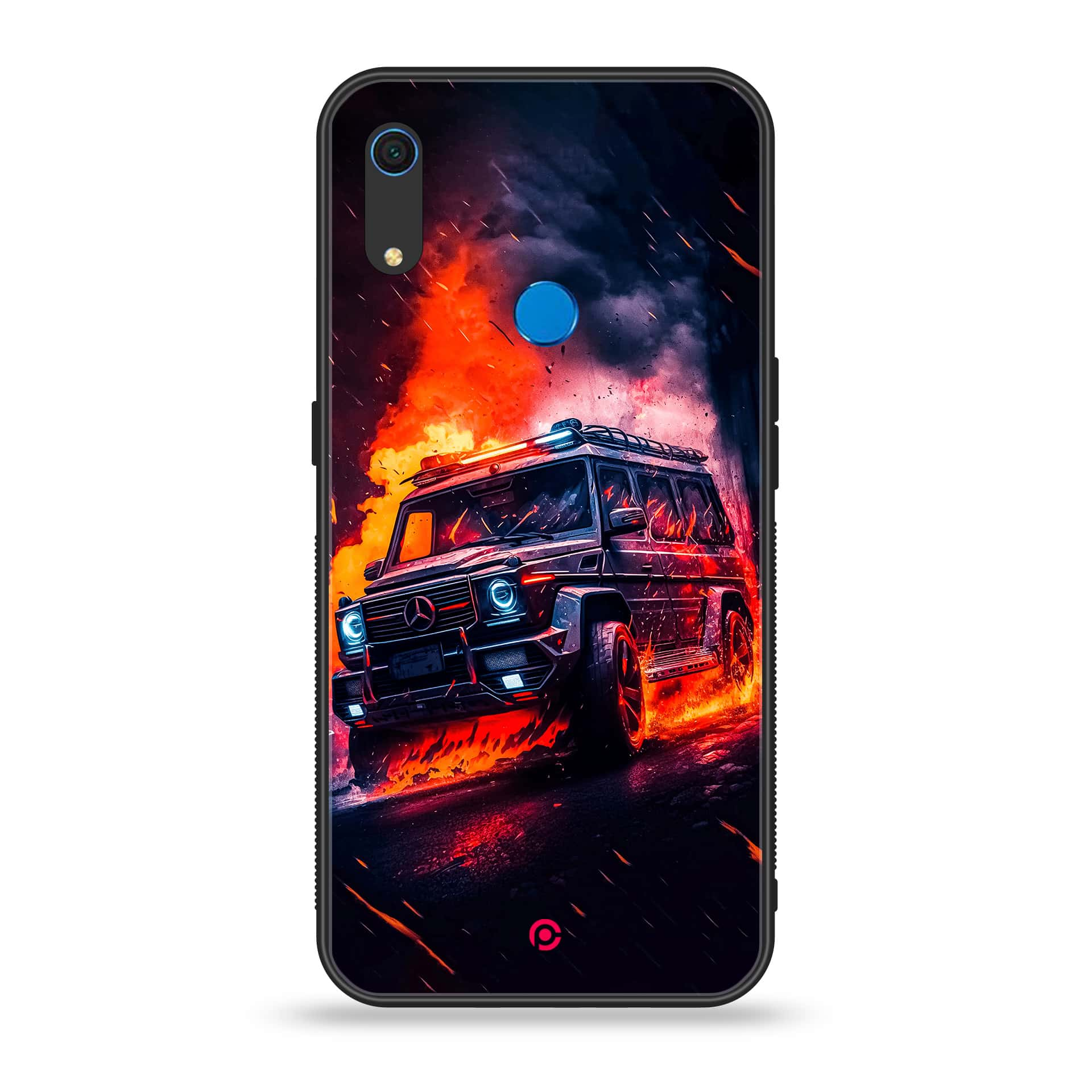 Huawei Y6s - Racing Series - Premium Printed Metal soft Bumper shock Proof Case