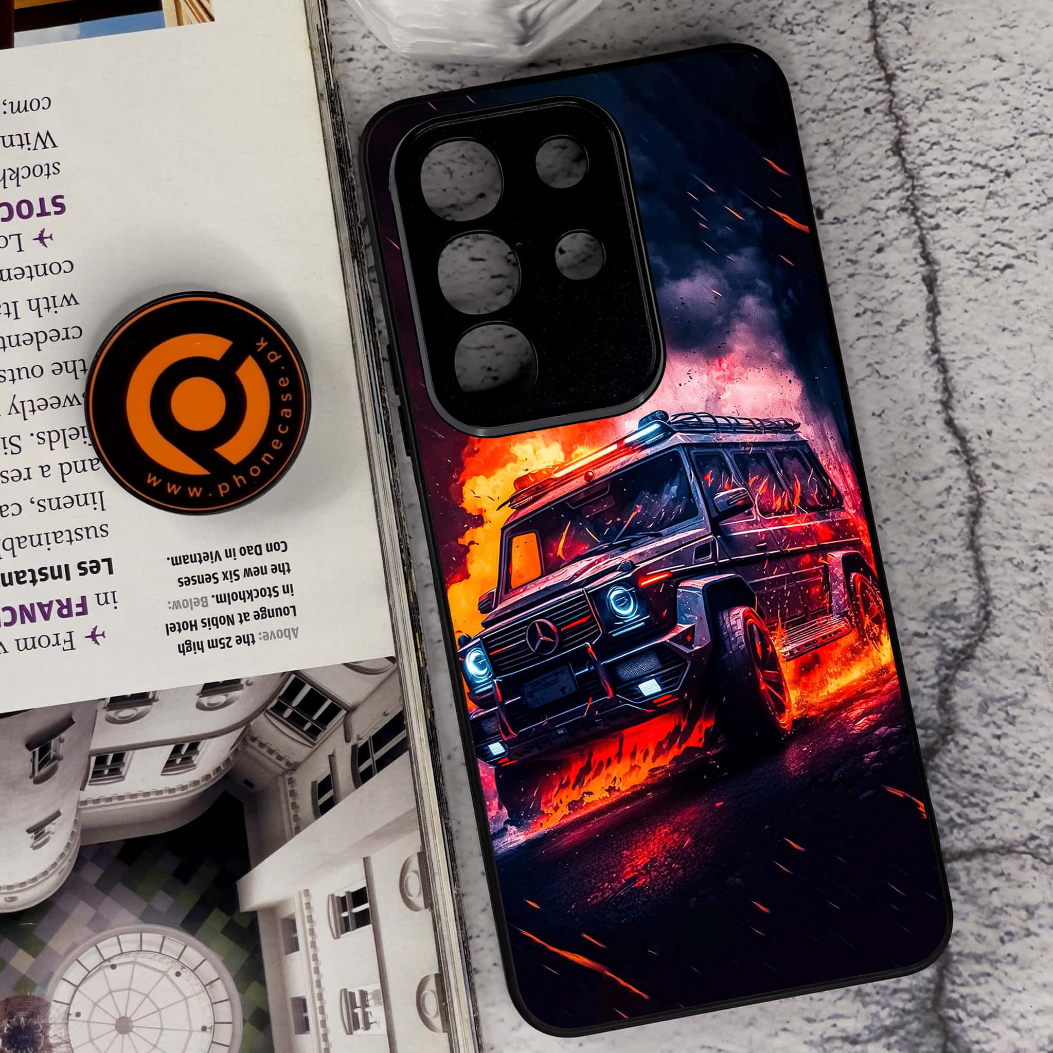 Vivo Y29 4G - Racing Series - Premium Metal Printed soft Bumper Shock Proof Case