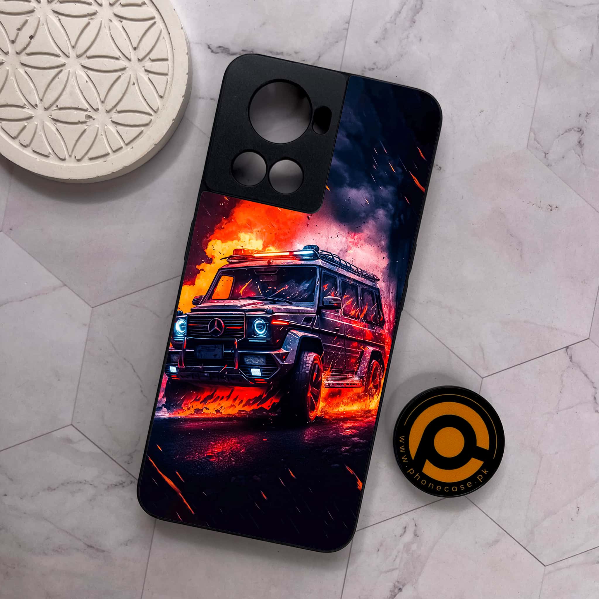 OnePlus 10R -  Racing Series - Premium Metal Printed soft Bumper shock Proof Case