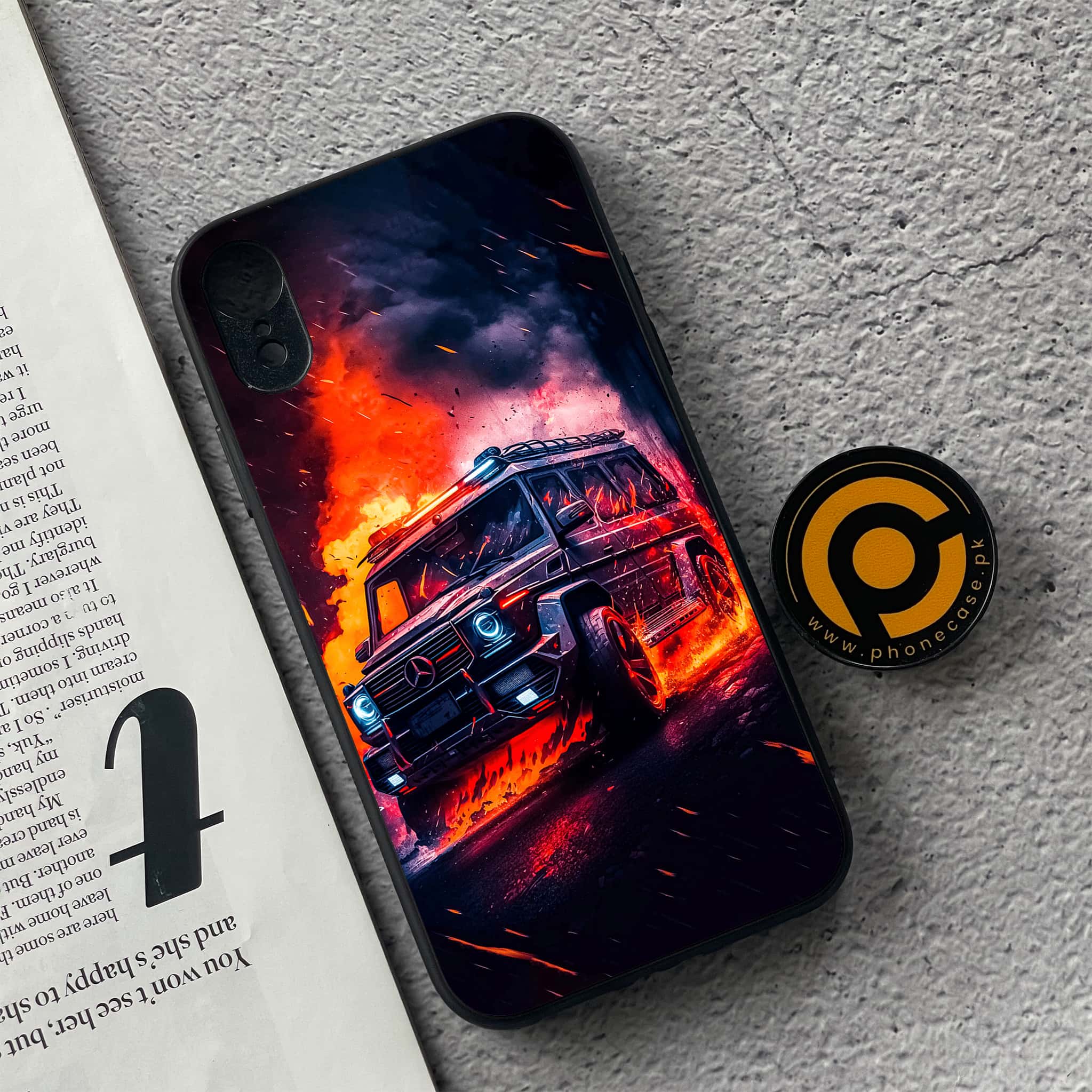 iPhone XR - Racing Series - Premium Metal Printed soft Bumper shock Proof Case