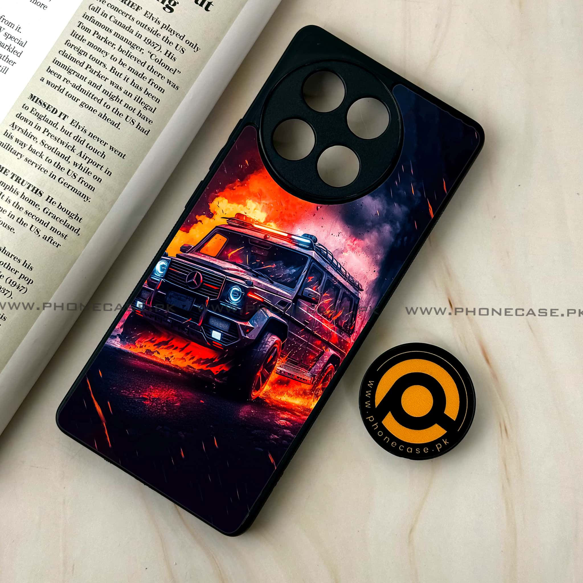 Tecno Camon 30s - Racing Series - Premium Metal Printed soft Bumper shock Proof Case