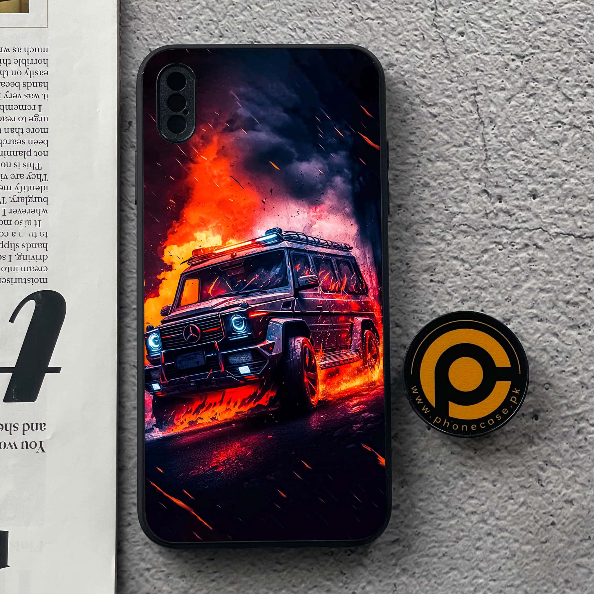 iPhone XS Max - Racing Series - Premium Metal Printed soft Bumper shock Proof Case