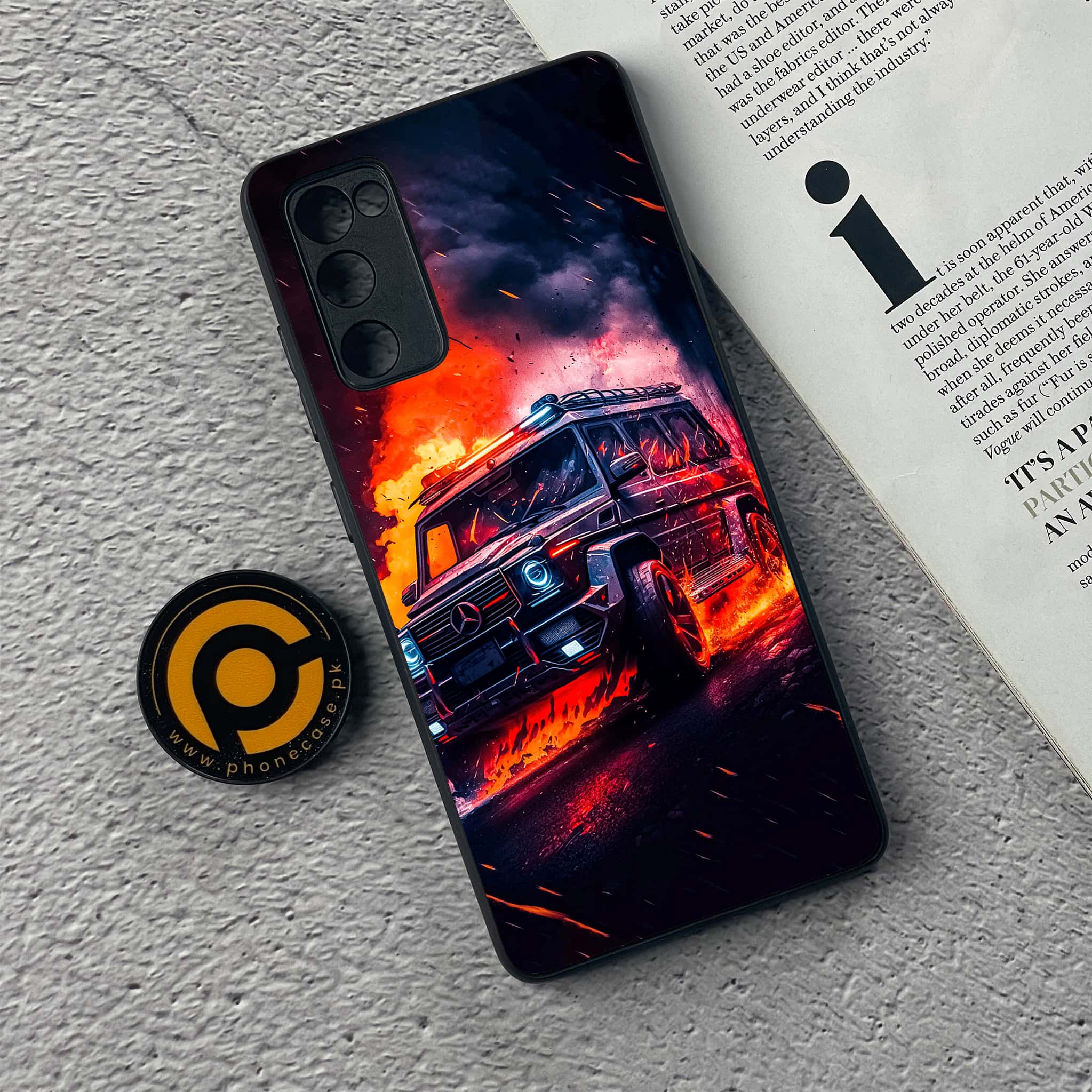 Samsung Galaxy S20 FE Racing Series Premium Printed Glass soft Bumper shock Proof Case