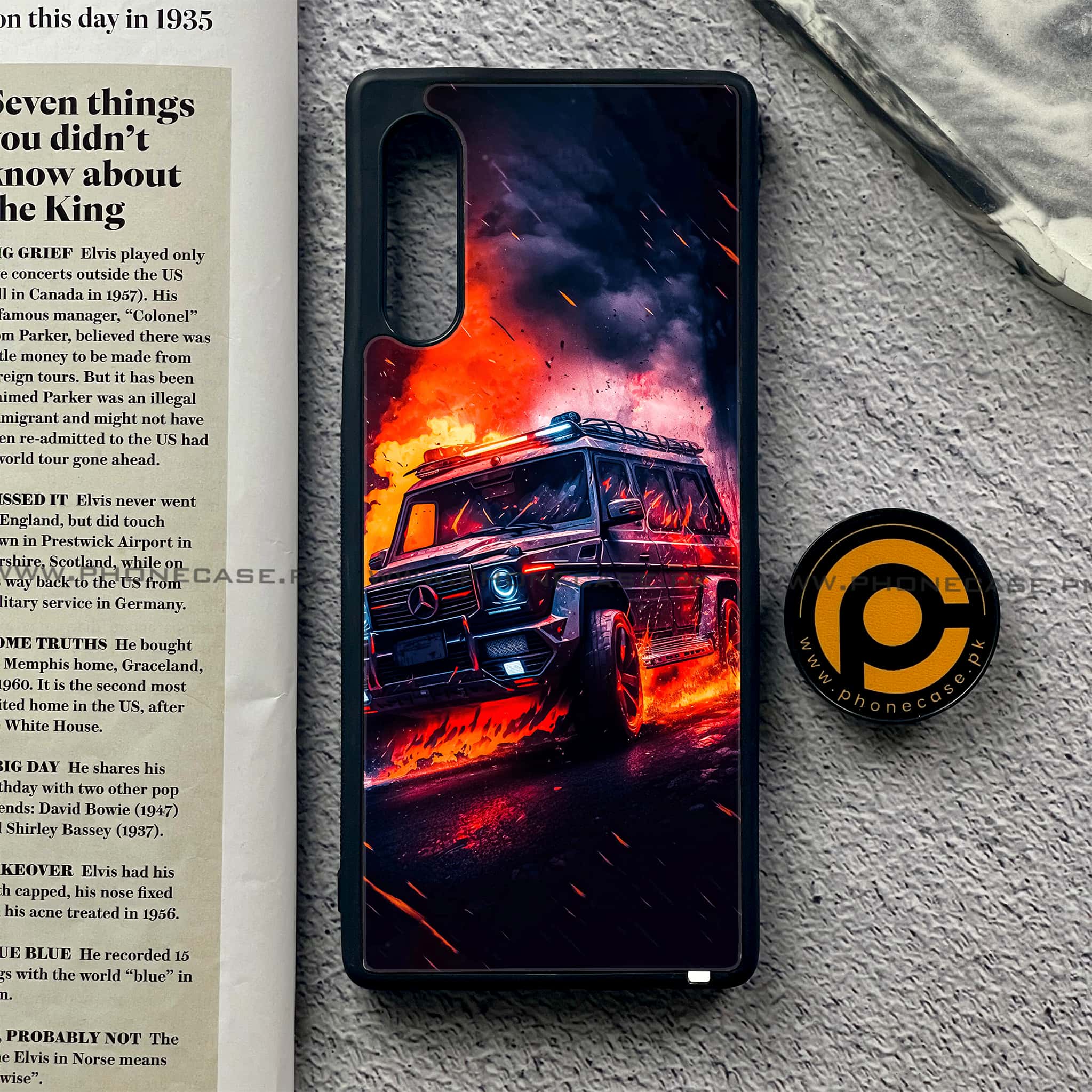 LG G9 - Racing Series - Premium Metal Printed soft Bumper shock Proof Case