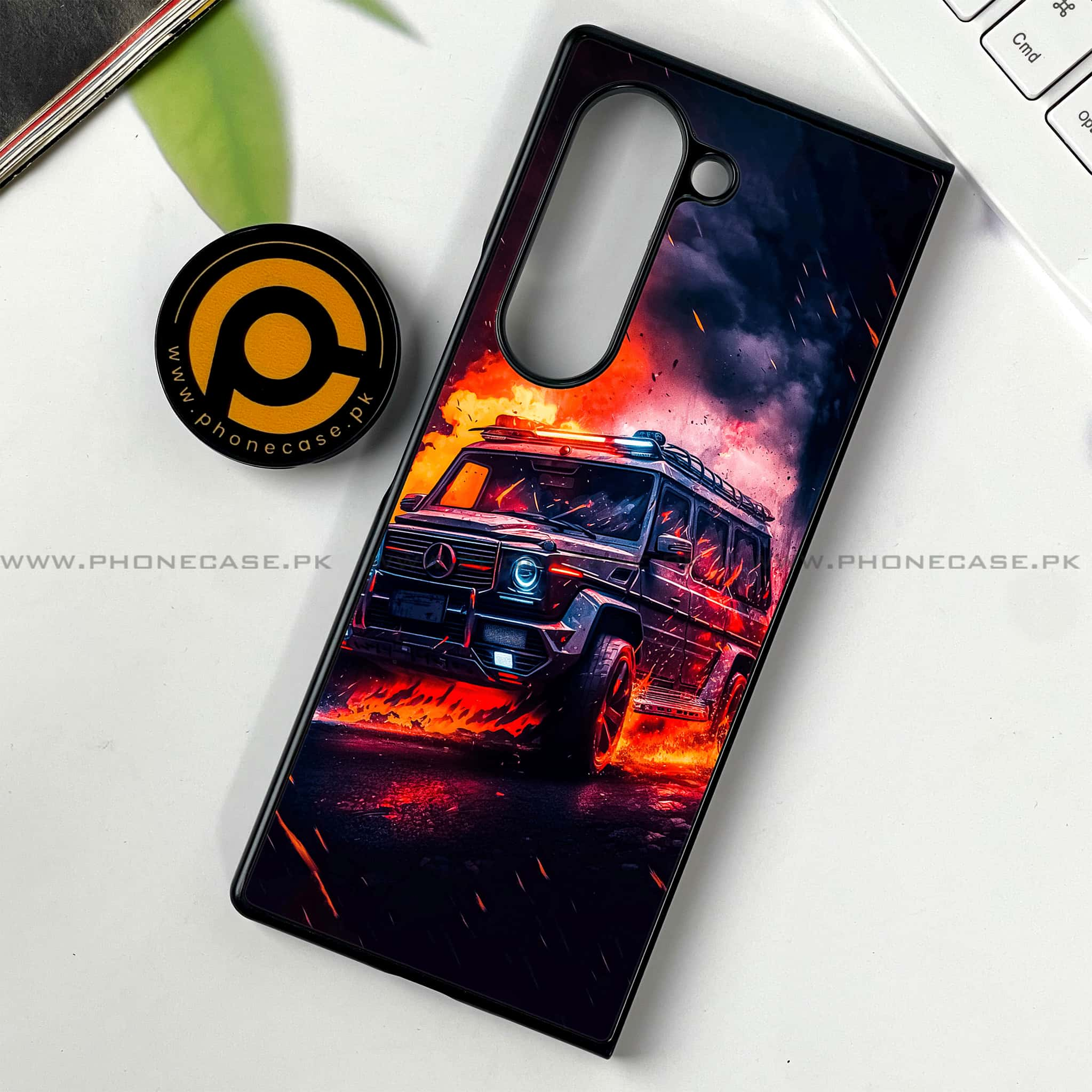 Samsung Galaxy Z Fold 6 - Racing Series - Premium Printed Metal soft Bumper shock Proof Case