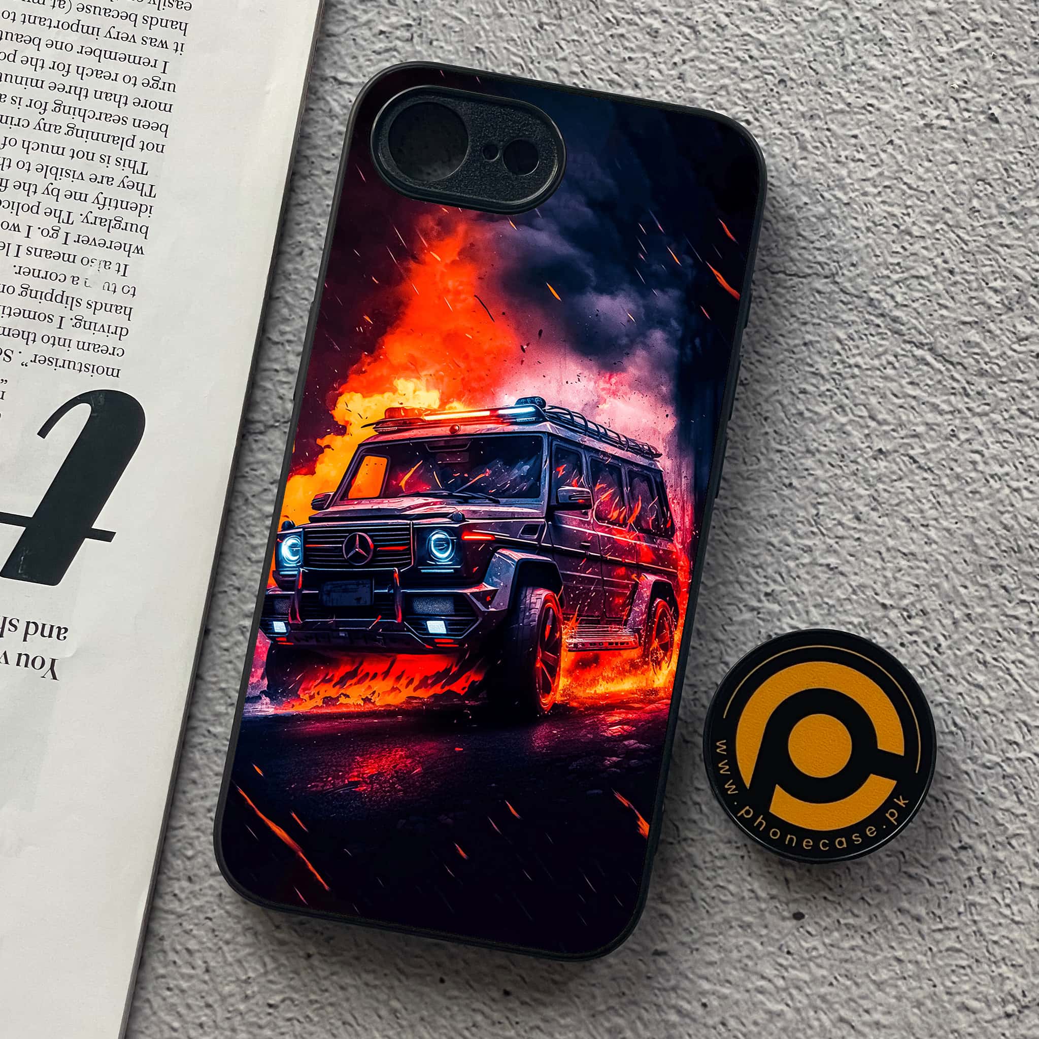 iPhone 16e - Racing Series - Premium Metal  Printed soft Bumper shock Proof Case