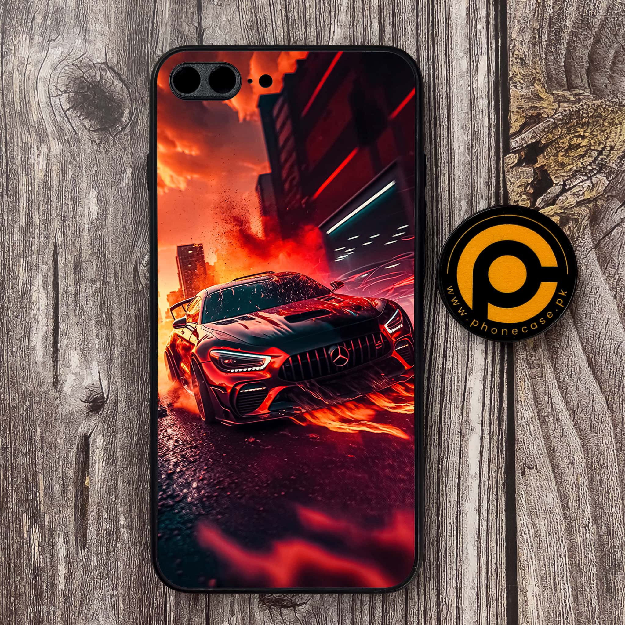 iPhone 7 Plus - Racing Series - Premium Metal Printed soft Bumper shock Proof Case
