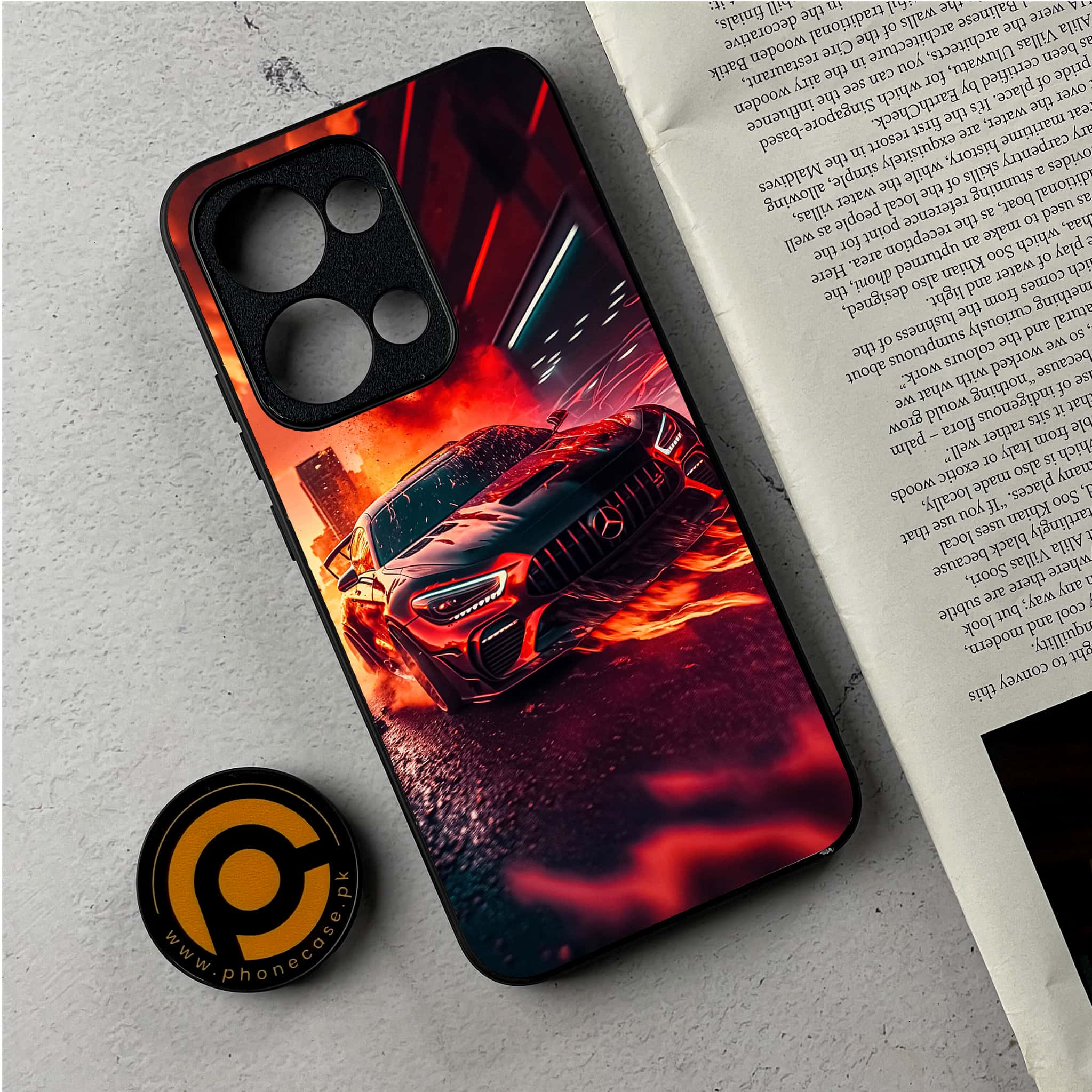 Oppo Reno 13 - Racing Series - Premium Metal Printed Soft Bumper Shockproof Case