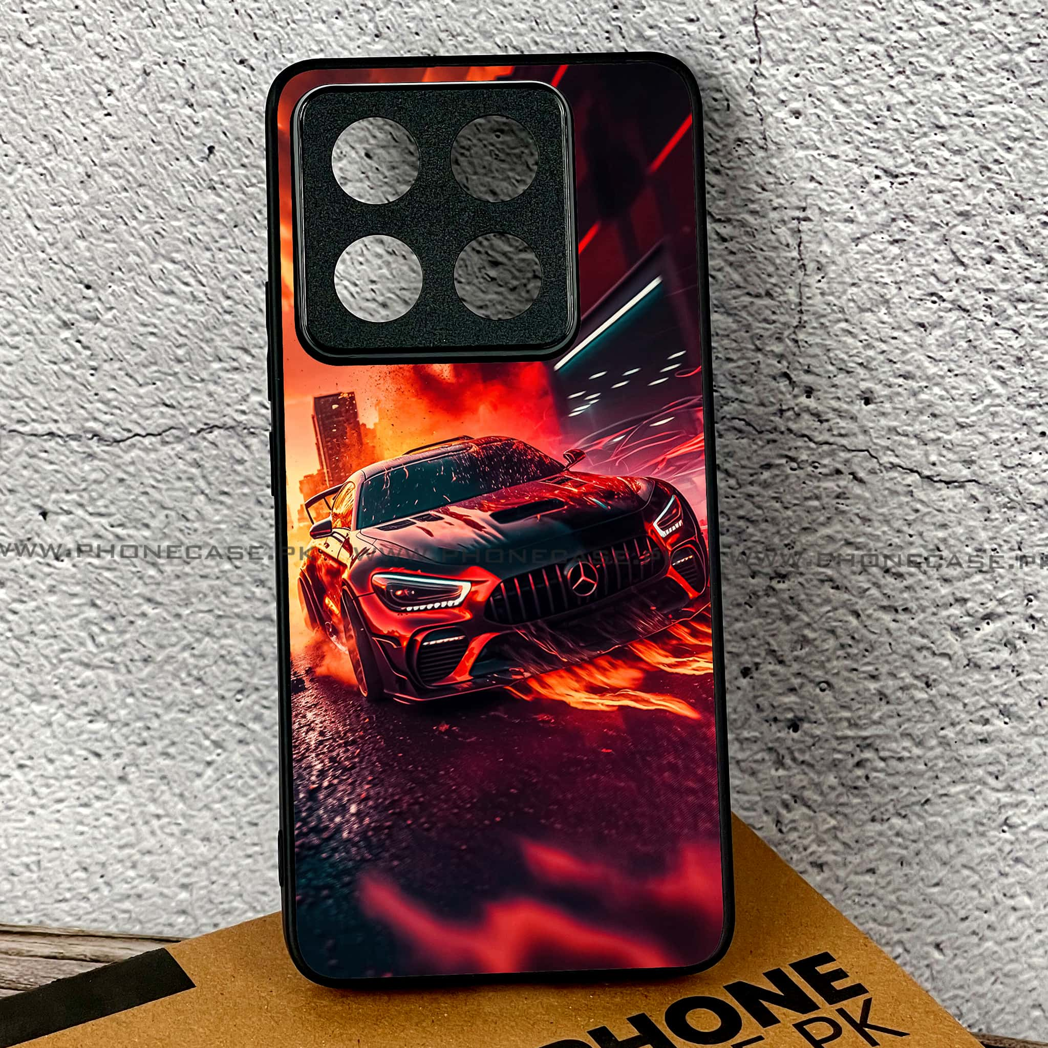 Xiaomi 14T - Racing Series - Premium Printed Glass soft Bumper shock Proof Case