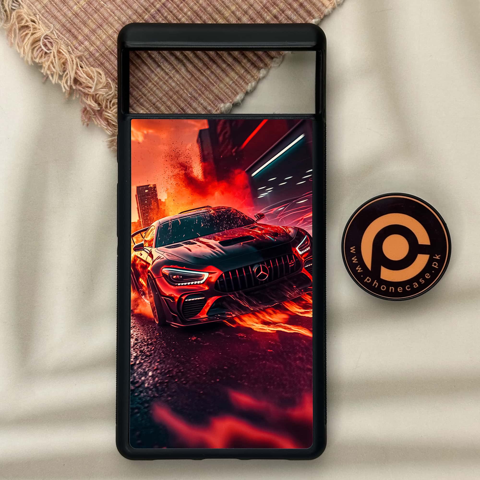 Google Pixel 6 - Racing Series - Premium Metal Printed soft Bumper Shock Proof Case