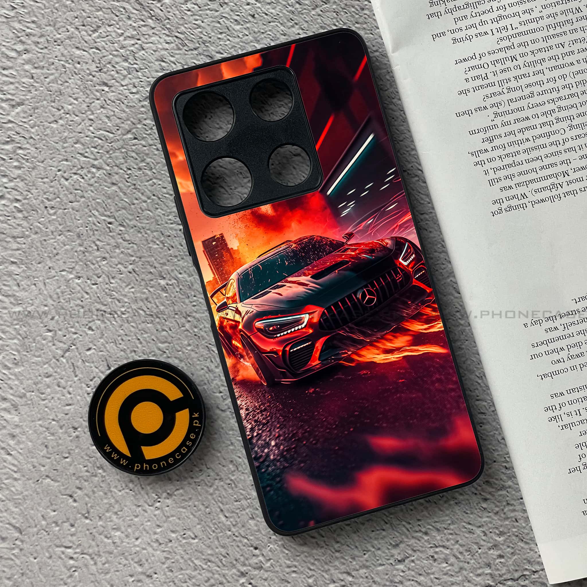 Infinix Note 30 Pro - Racing Series - Premium Metal Printed soft Bumper shock Proof Case